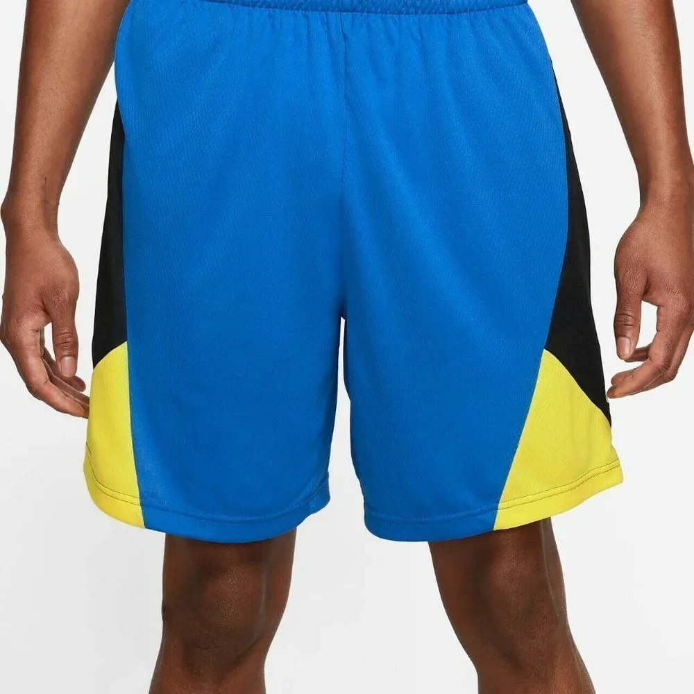 NWT NIKE BIG TALL DRI FIT SHORTS BLUE BLACK YELLOW 3XL 4XL‎